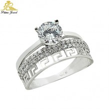 Gümüş Zirkon Taşlı Yüzük